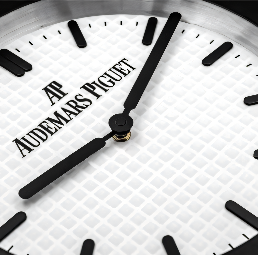Audemars Piguet Royal Oak Black - White Dial with Black Markers
